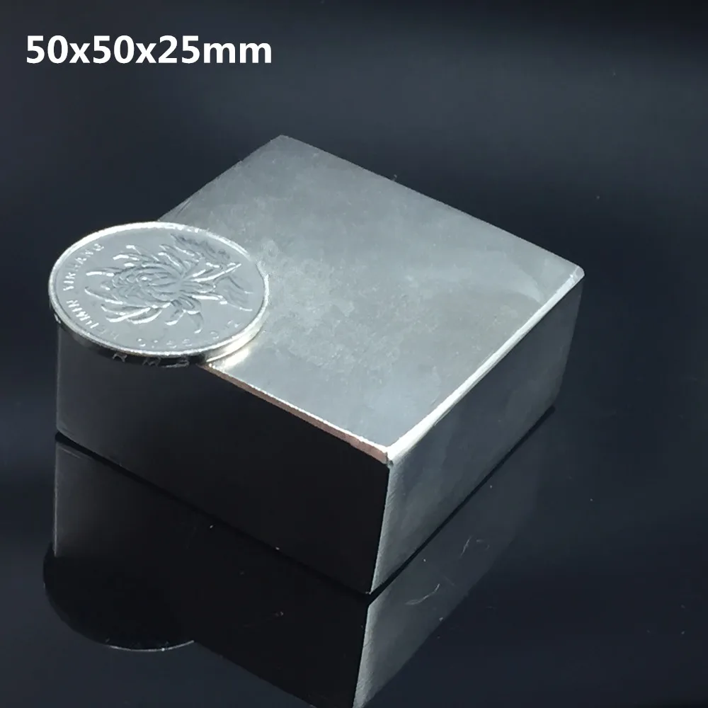 1pcs N52 50x50x30 mm block Strong Neodymium Magnet 50*50*30mm Permanent super powerful magnet square Rare Earth magnetic