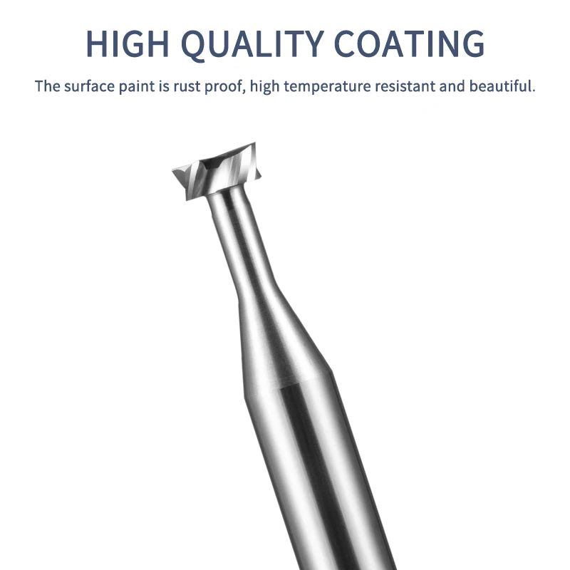 T-Slot Milling Cutter 60 Degree 4-Blade Carbide Tungsten Steel  Industrial Grade Processing Tool CNC Machining Centre