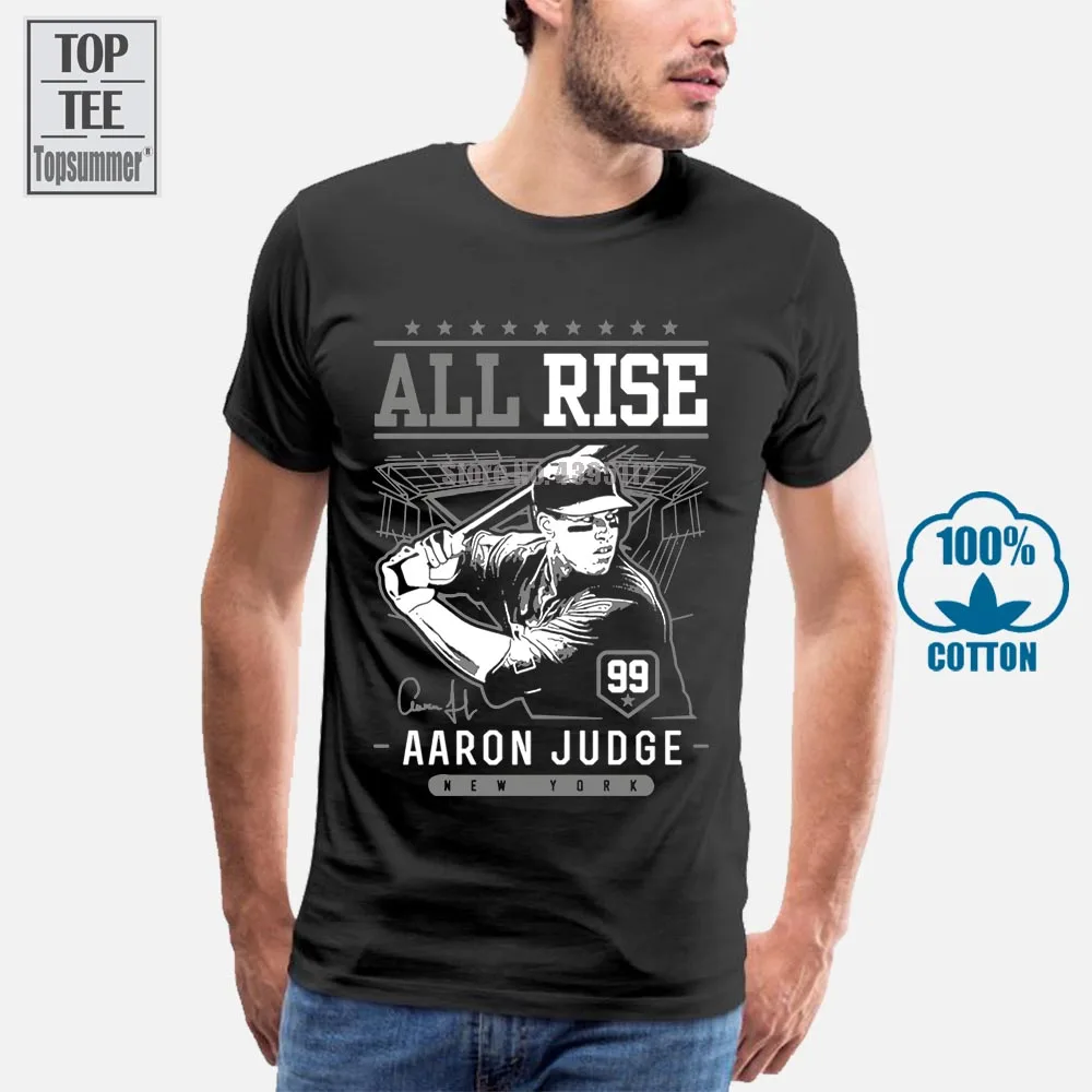 Aaron Judge All Rise T Shirt New Aaron Judge York Yankees Tee Shirt Short Sle