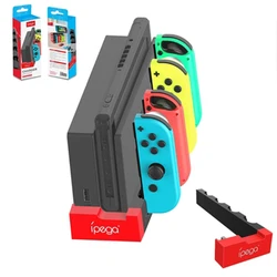 Station de charge de chargeur de contrôleur PG-9186, support de Station pour Console de jeu Nintendo Switch Joy-Con avec indicateur