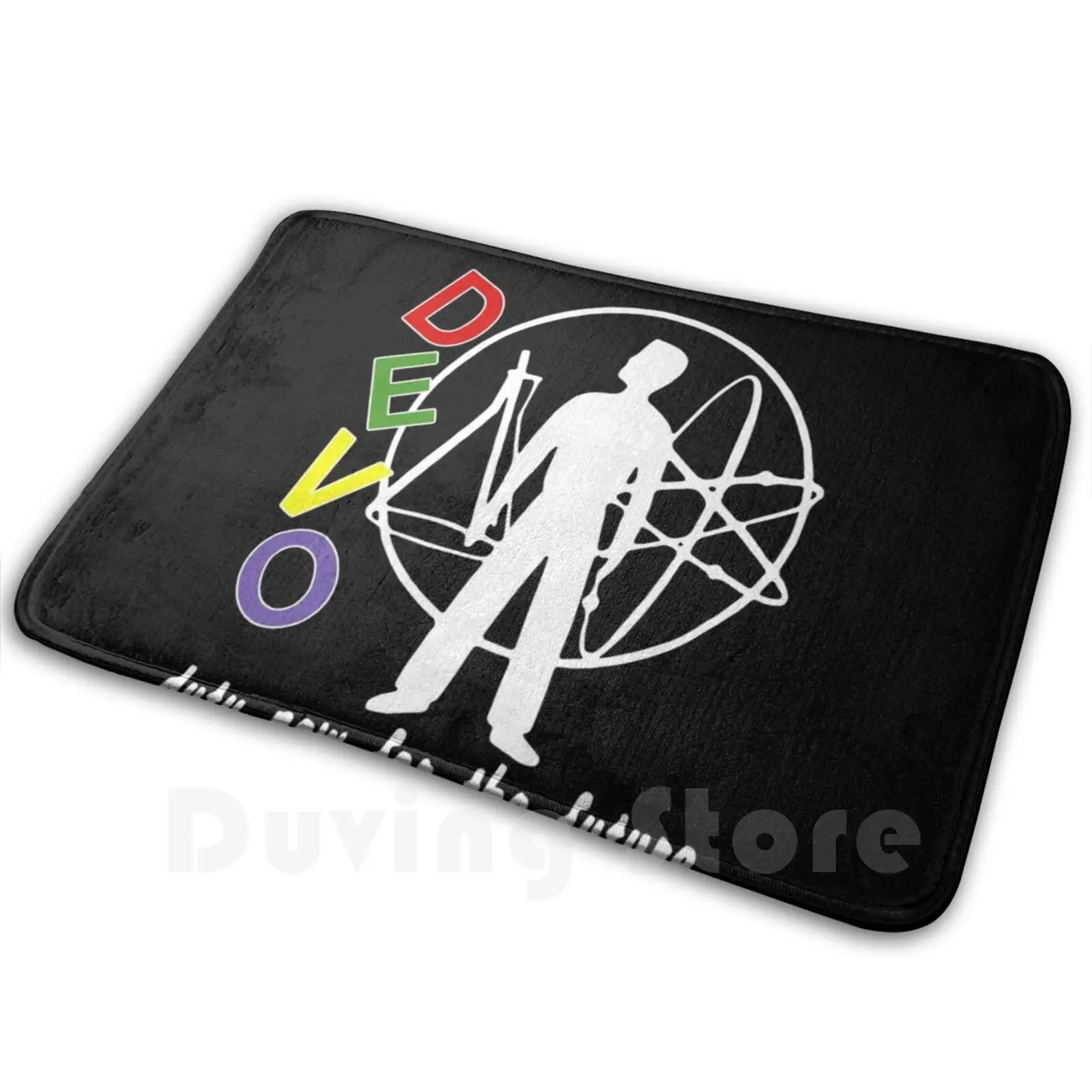 Duty Now For The Future Devo Classic Music Mat Rug Carpet Anti-Slip Floor Mats Bedroom Devo New Wave Synth Pop Art Punk Post