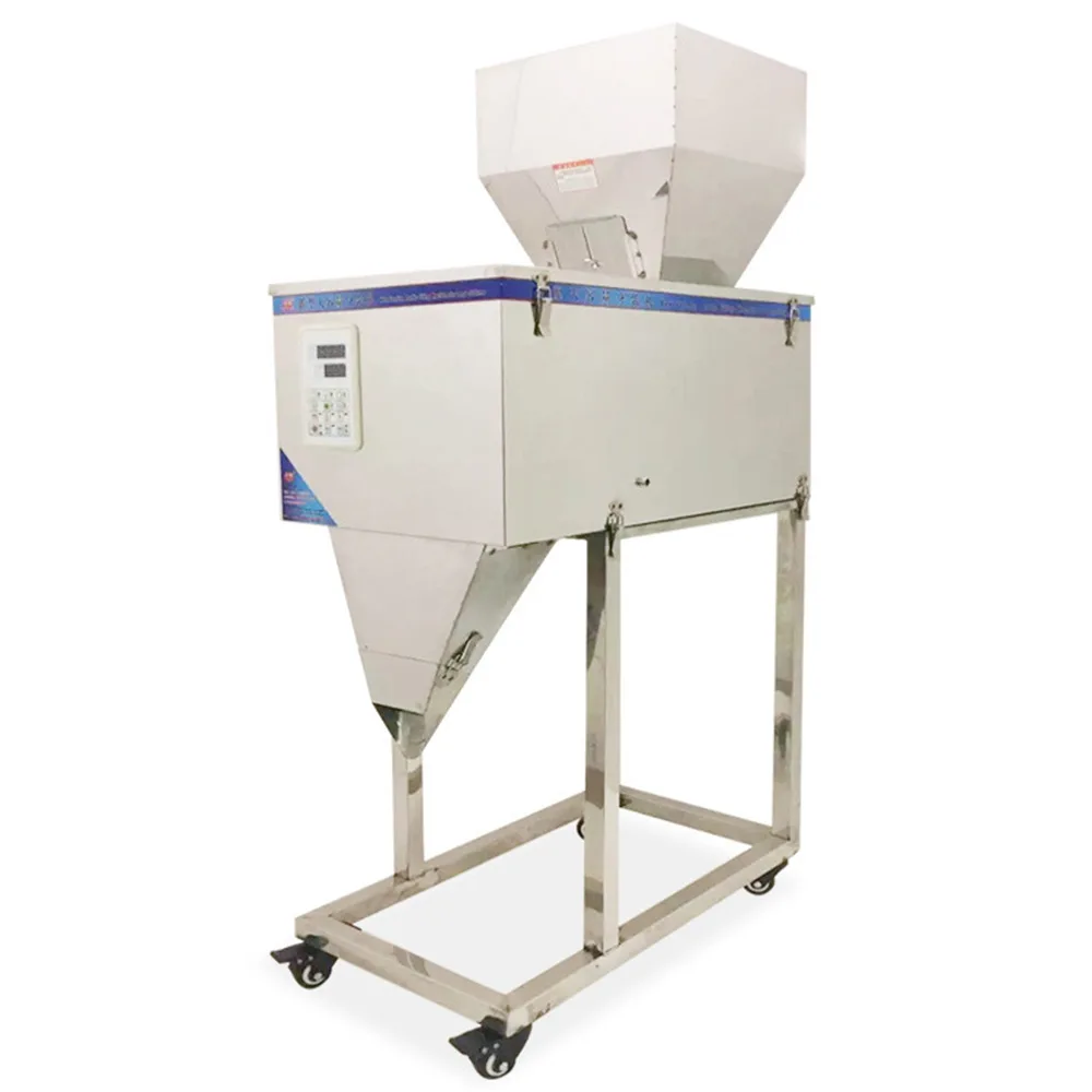 Máquina de llenado de granos de arroz, grano de arroz, polvo de gránulos de frutas secas, gran capacidad de pesaje, 25-5000 gramos