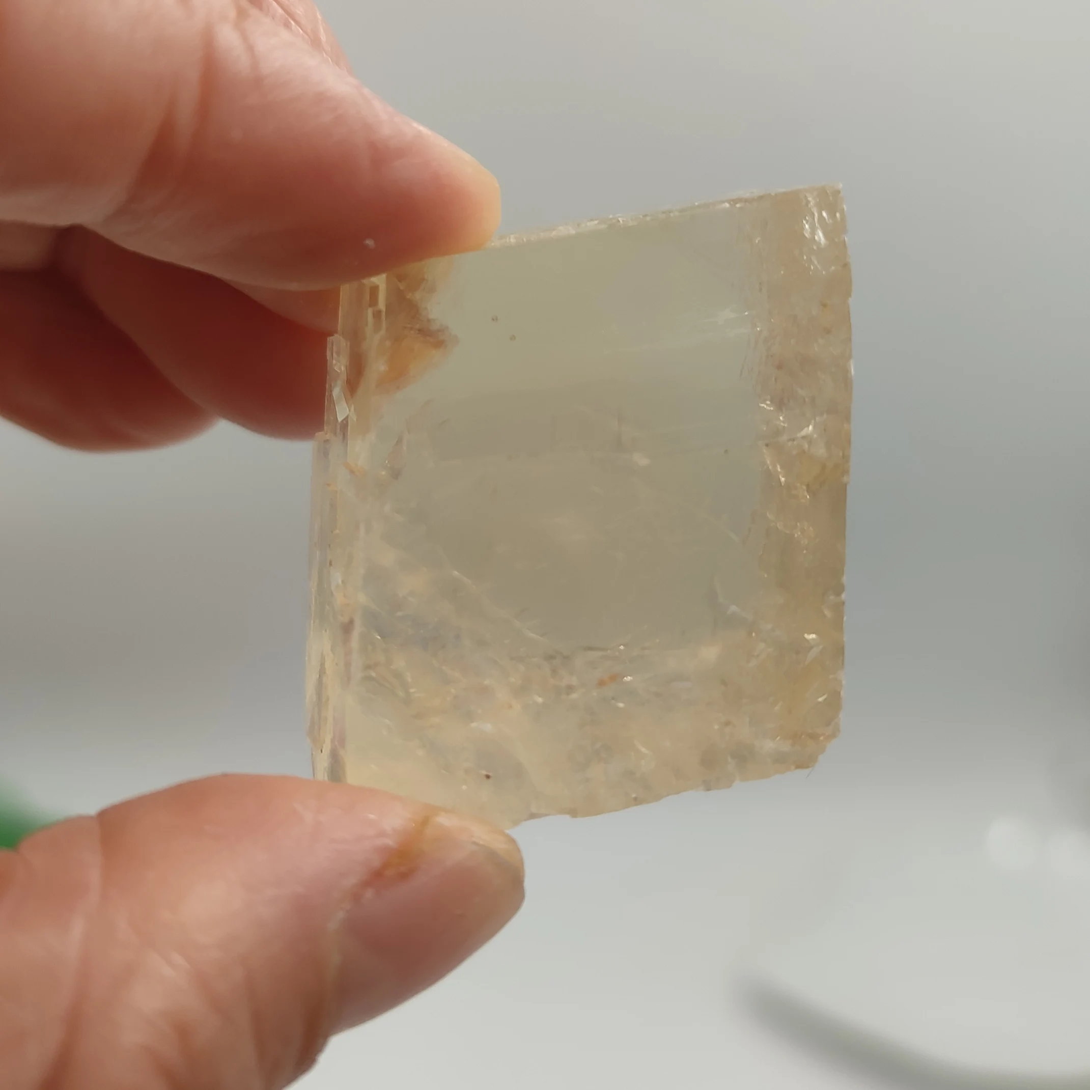 100g Bulk Natural Stone Clear White/Yellow Calcite Iceland Spar Minerals Quartz Energy Specimen Raw Crystal Stones Healing Reiki view 4