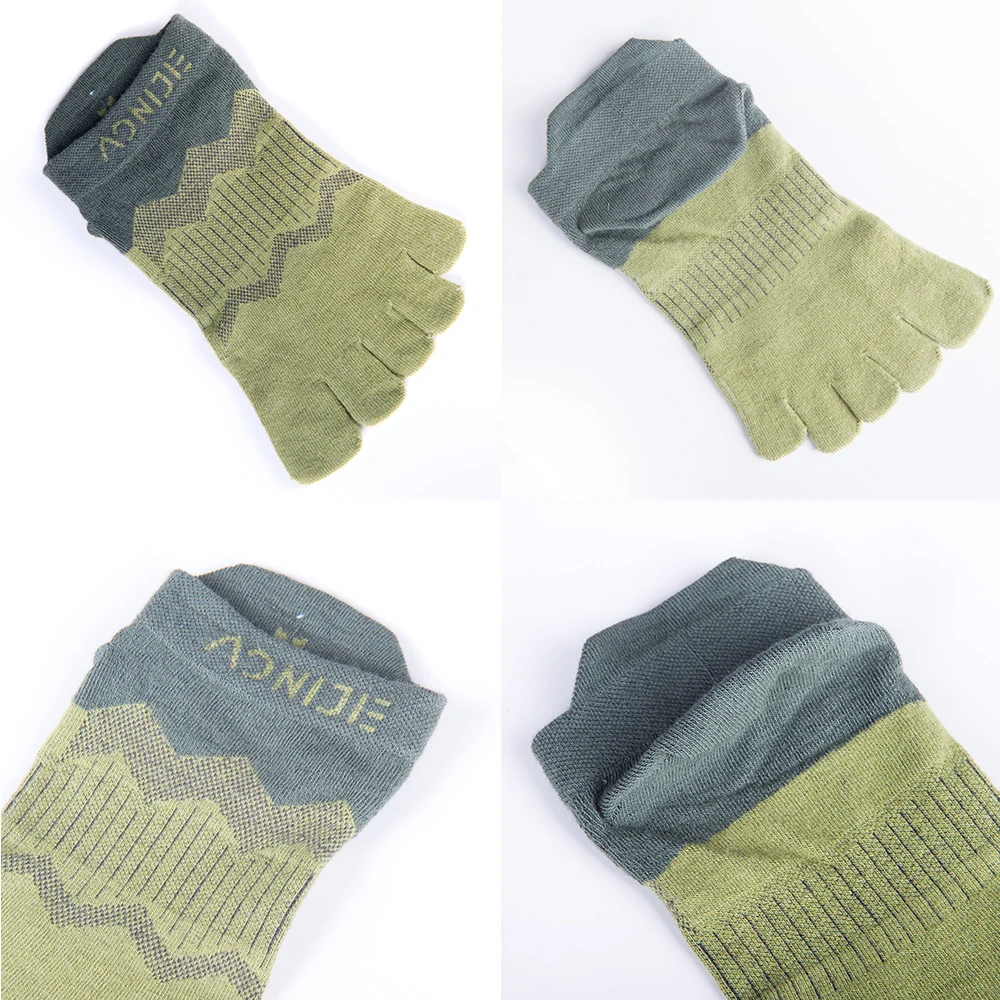Toe Socks 2021 New Ultra Run Lightweight No-show Blister prevention Five Fingers Running Basketball Yoga Socks Men 2 Pairs