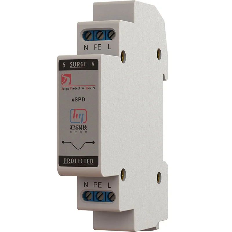 

SPD The Rail Network Fast Gigabit RJ45 100M 1000M Video Surveillance Network Cable Surge Two-in-One Lightning Protection Device