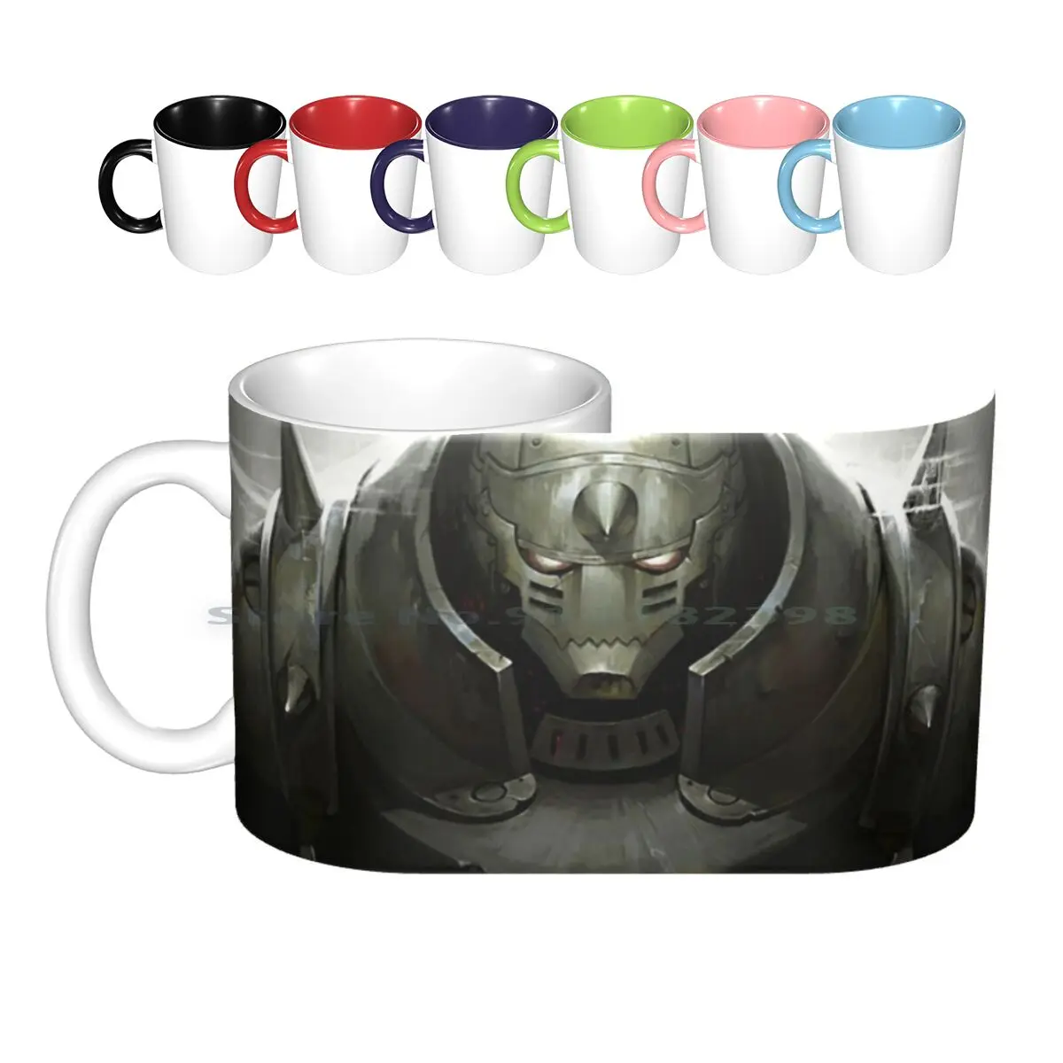 Alphonse Elric Ceramic Mugs Coffee Cups Milk Tea Mug Full Metal Alchemist Hiromu Arakawa Brotherhood Fullmetal Elric Fullmetal