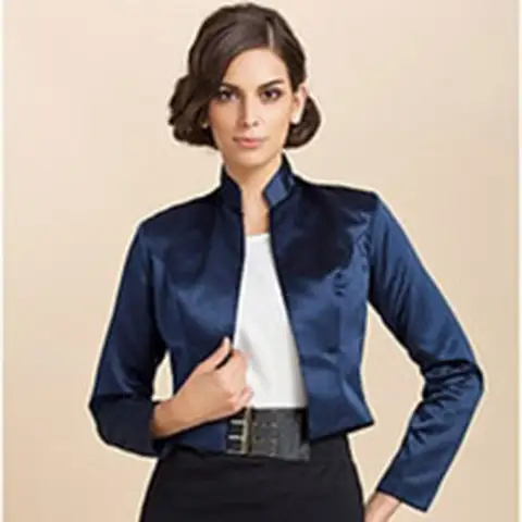 Custom Satin Wedding Jacket Bolero Mingli Tengda