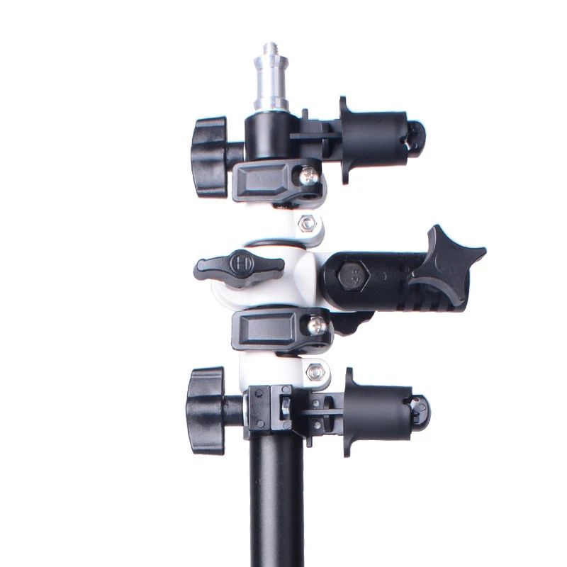 47-125ซม.Telescopic Boom Arm + หัวหมุนแผ่นสะท้อนแสงแขนสนับสนุนการถ่ายภาพผู้ถือวงเล็บคาน Photo Studio อุปกรณ์เสริม