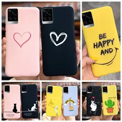 부드러운 실리콘 세련된 캔디 페인트 커버, Vivo V20 케이스, V2024 V2025, Vivo V20 V2040, 휴대폰 케이스, 충격 방지 범퍼