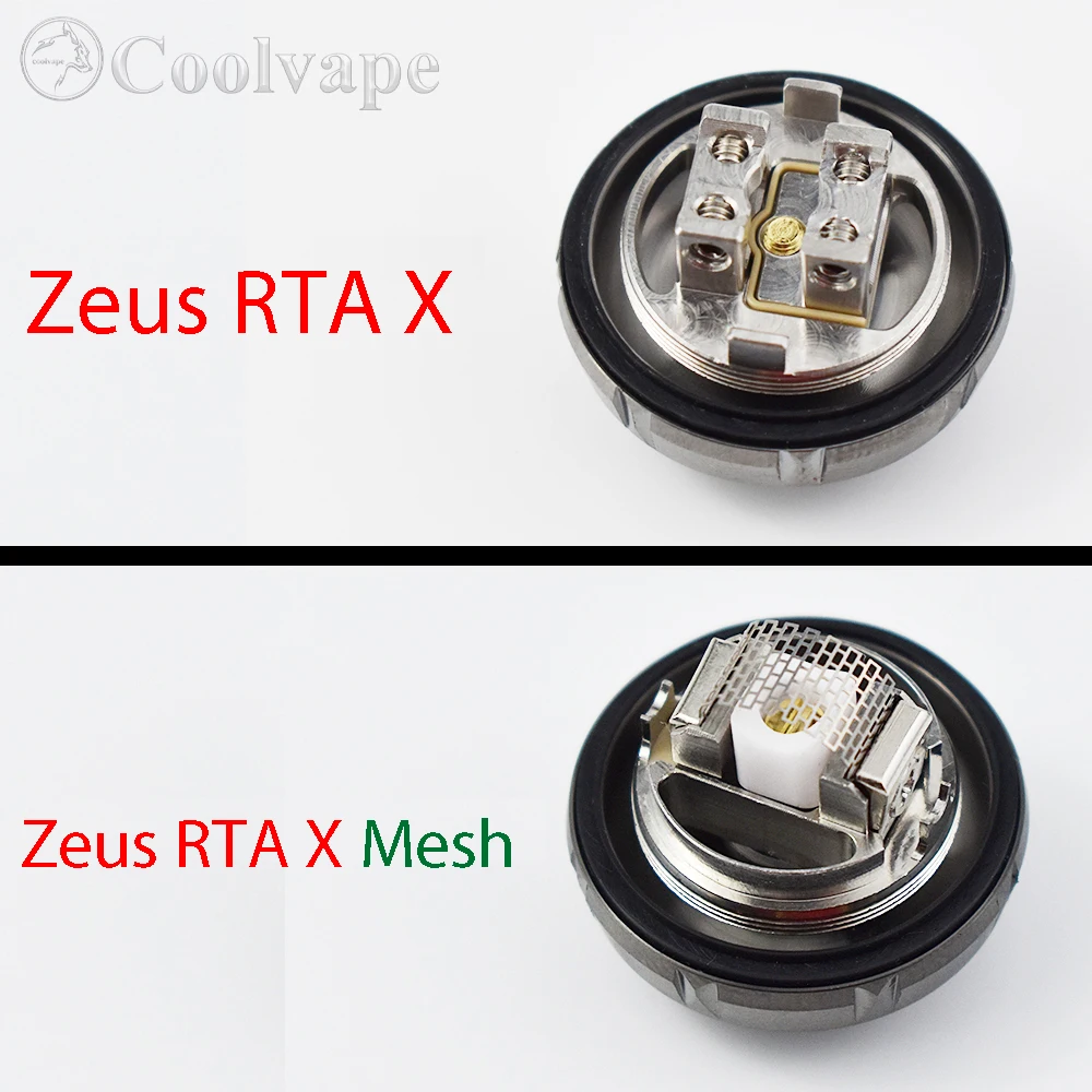 Tubo de vidro Zeus X Rta Atomizer, Zeus X Mesh Coil, RTA Atomizer Deck, Hot