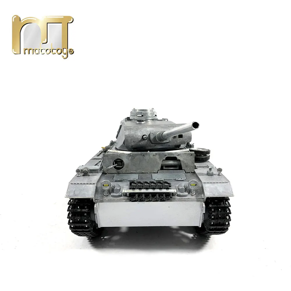 MATO 1:16 Complete all Metal Tank German Panzer III 2.4G RC Tank model Airsoft Original Metal Color RTR version military