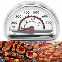 Grill Thermometer Heat Indicator Stainless Steel For Grill BBQ Cooking Accessories Measure Temperature Heat Indicator