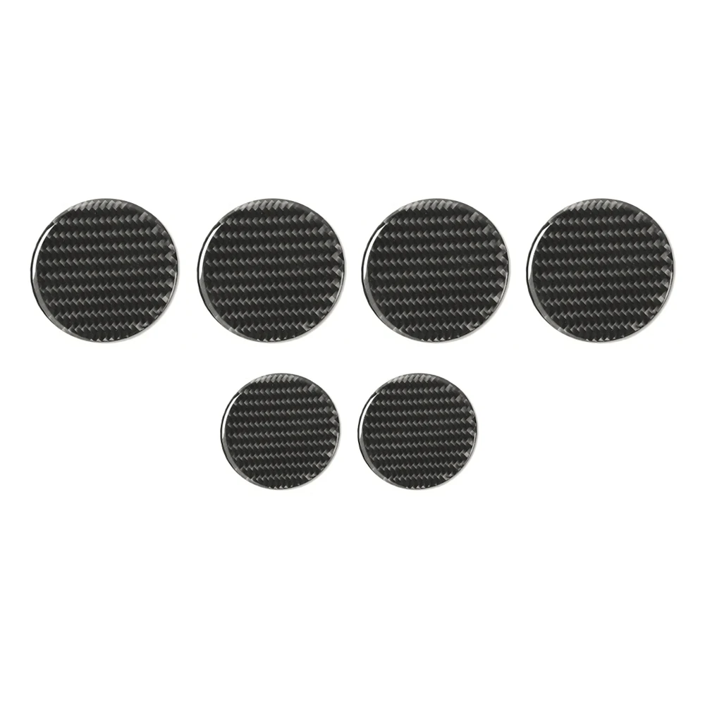 

6Pcs/set Car Dashboard Air Vent and Armrest Storage Box Air Vent Decoration Stickers For Jeep Wrangler JL JT Gladiator 2018+