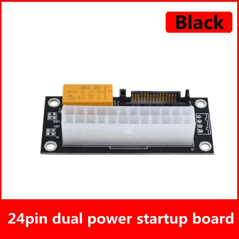 Dual Psu Voeding Riser Kabel ADD2PSU Atx 24Pin Te 4pin Molex Synchrone Connector Adapter Voor Mijnwerker