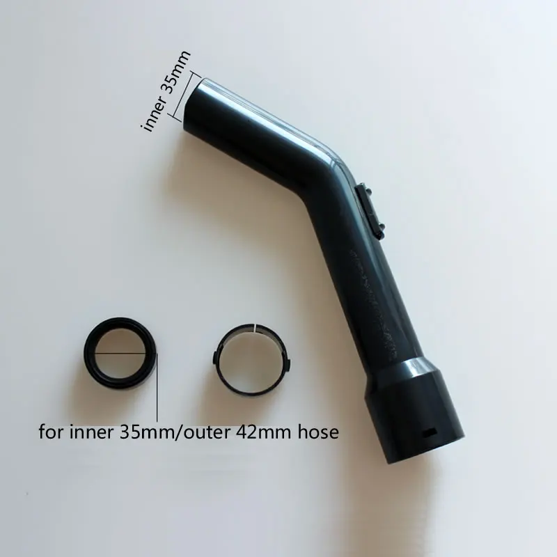 Vacuum cleaner hose handle/Bend tube/Connecting pipe, For straight tube outer 34mm/ thread Hose inner 35mm,vacuum cleaner parts