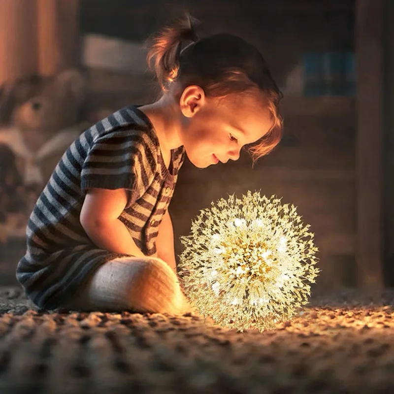 

2024 Modern Crystal LED Dandelion Chandelier Lighting Pendant Lamp For Living Room Dining Room Party Foyer Hall Home Decoration