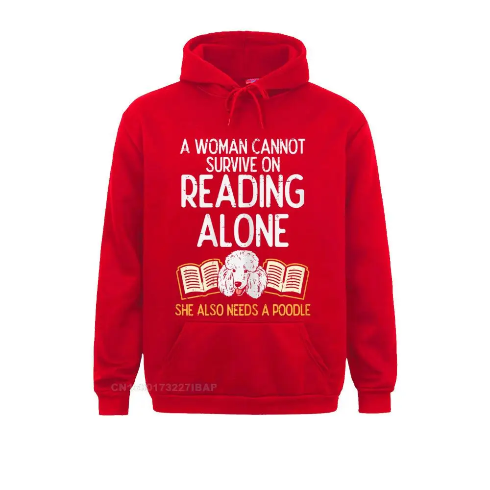 Woman Book Librarian Reading Poodle Pet Dog Lover Women Hoodie Sweatshirts Hoodies Coupons Clothes Moto Biker Women