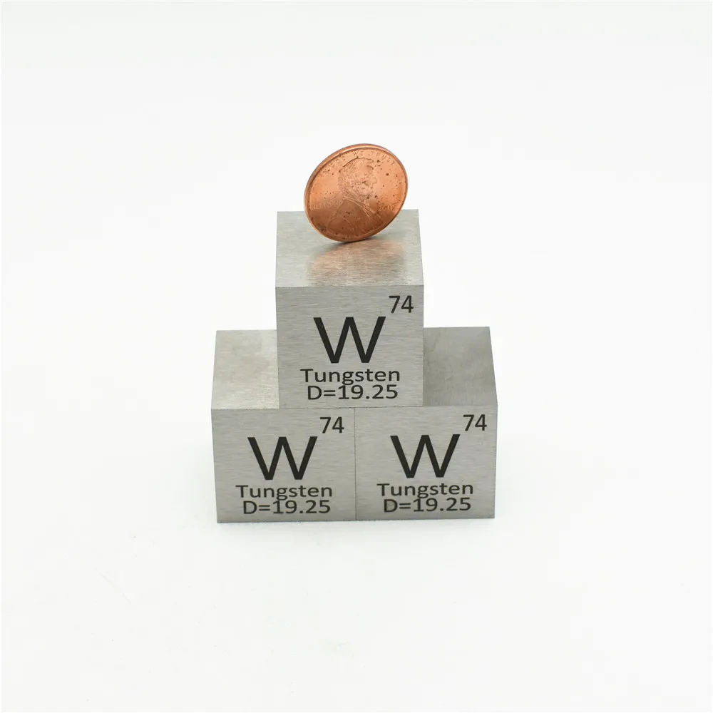 Tungsten Cube Wolfram Density Block W 99.95% for Element Collection Hard Heavy Metal DIY Hobbies Crafts Display 10 20 50mm