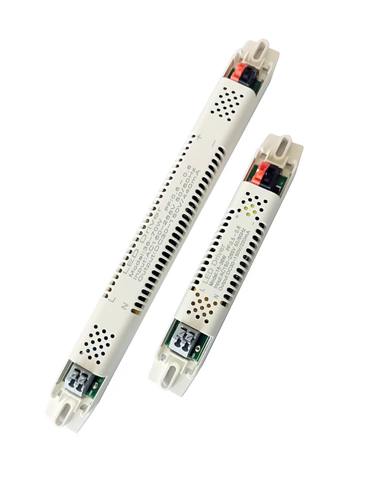 Sterownik lampy biurowej Led 18w 36w 72w nieizolowany kształt płaski statecznik lampy prosto emitujący światło zasilacz lampy panelowej — zdjęcie 2