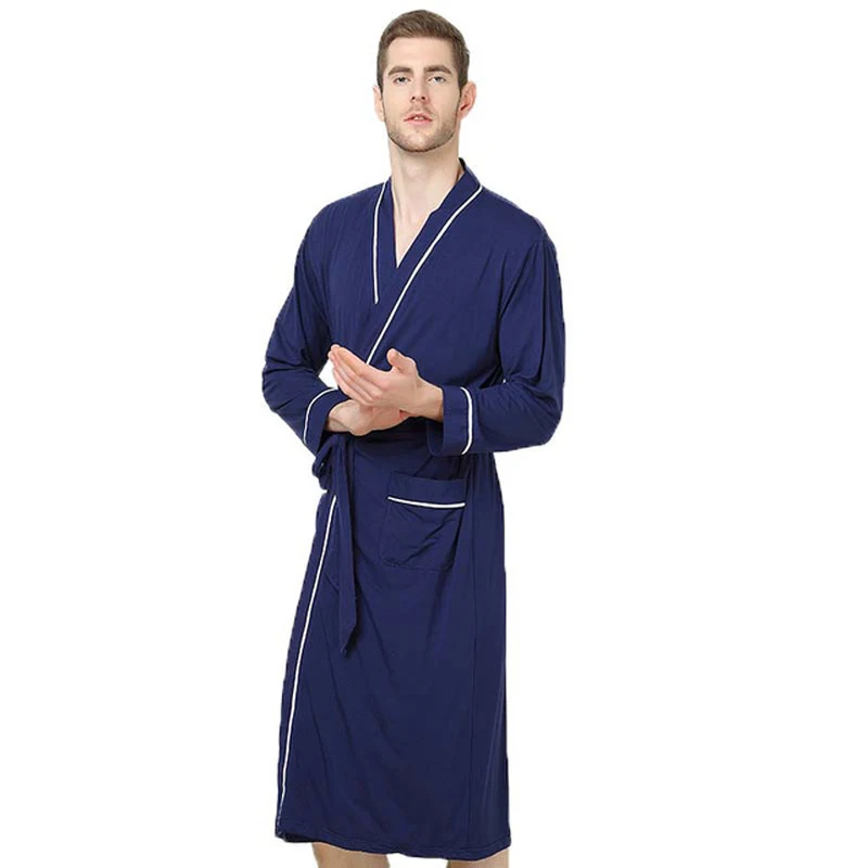 Lovers Modal robe Cotton Robe For Women And Women Solid Bamboo fiber Bathrobe Soft Ladies Casual  Sleeprobe Loose Homewear