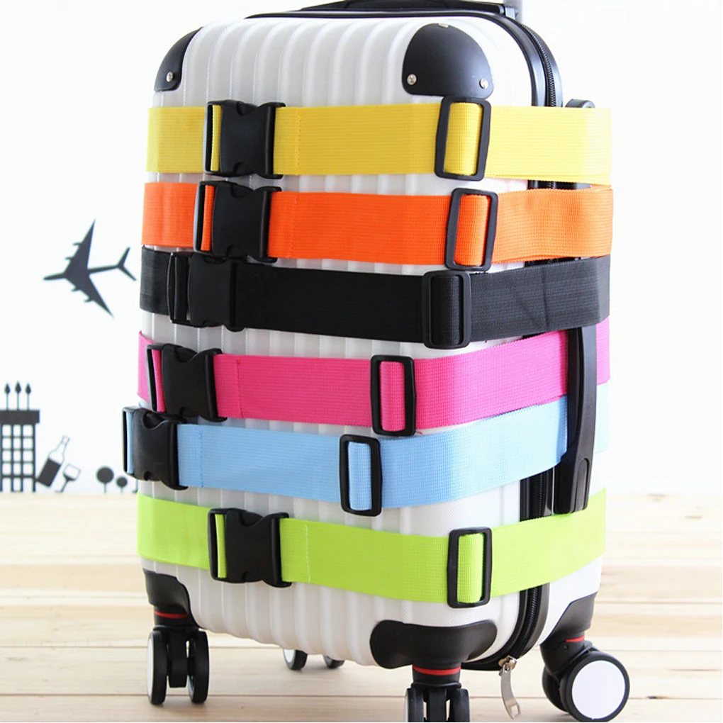 Adjustable Luggage Buckle Strap Packing Belt Suitcase Belts Packing Belt Suitcase Travel Safe Buckle Tie Suitcase Accessories