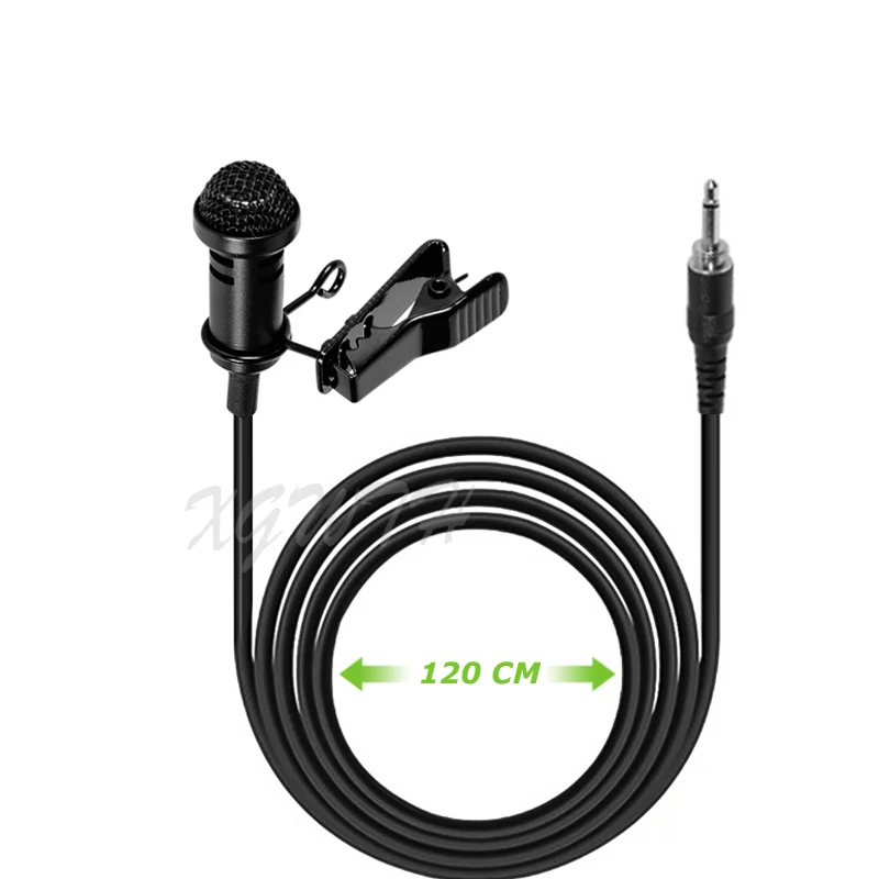 Lavalier Lapel Cardioid Condenser Microphone Unidirectional Mic For Karaoke Wireless BodyPack Transmitter 3.5mm Stereo Screw