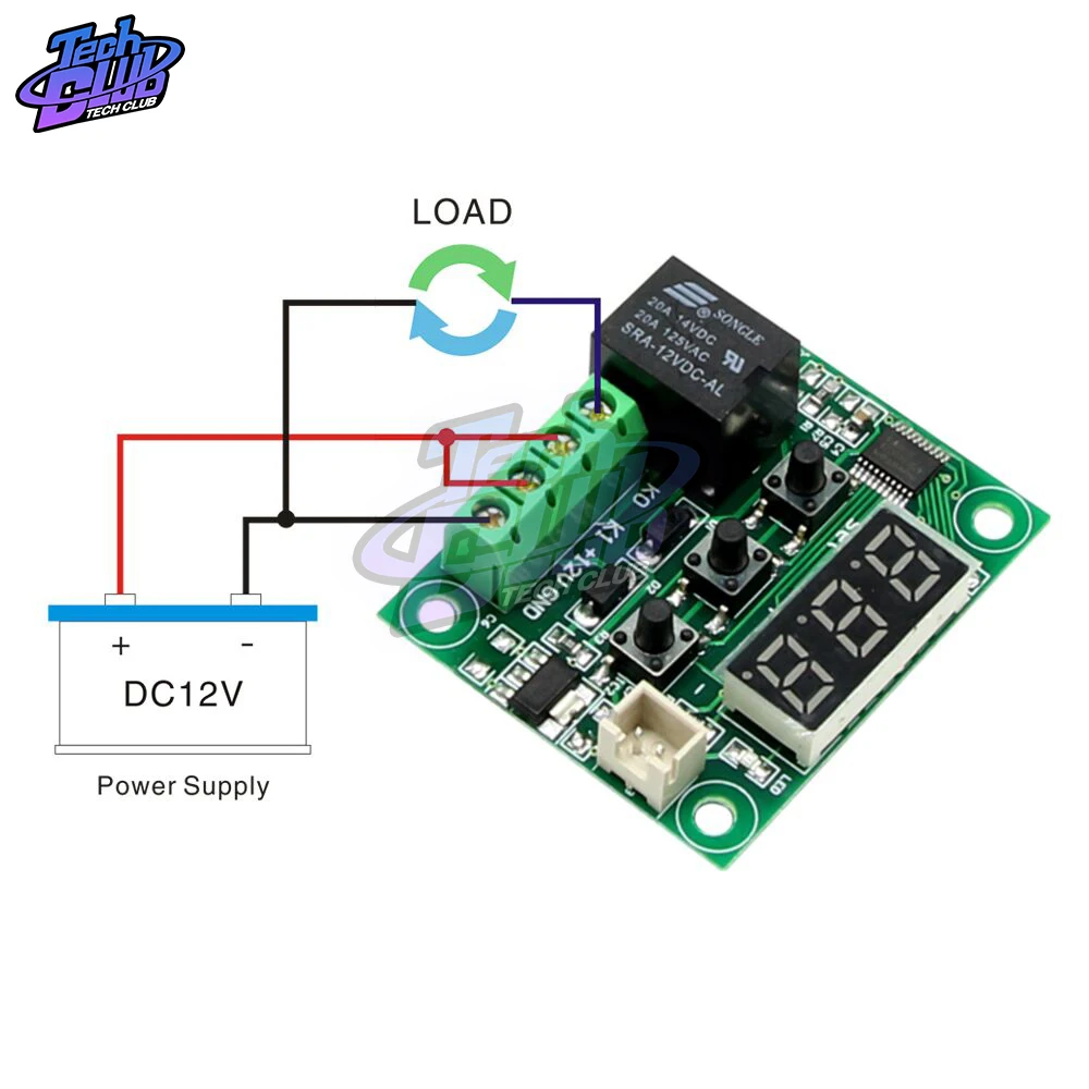 W1209 LED di Temperatura del Termostato Digitale di Controllo del Termometro DC 12V Regolatore Termo Interruttore Modulo + Sensore
