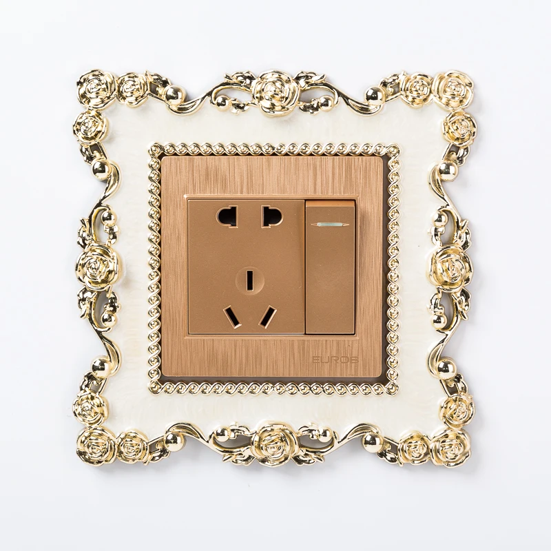 New Switch Sticker Resin Single Light Switch Surround Socket Finge Switch Cover Square Shape Switch  Stickers  Switch Sticker Wa