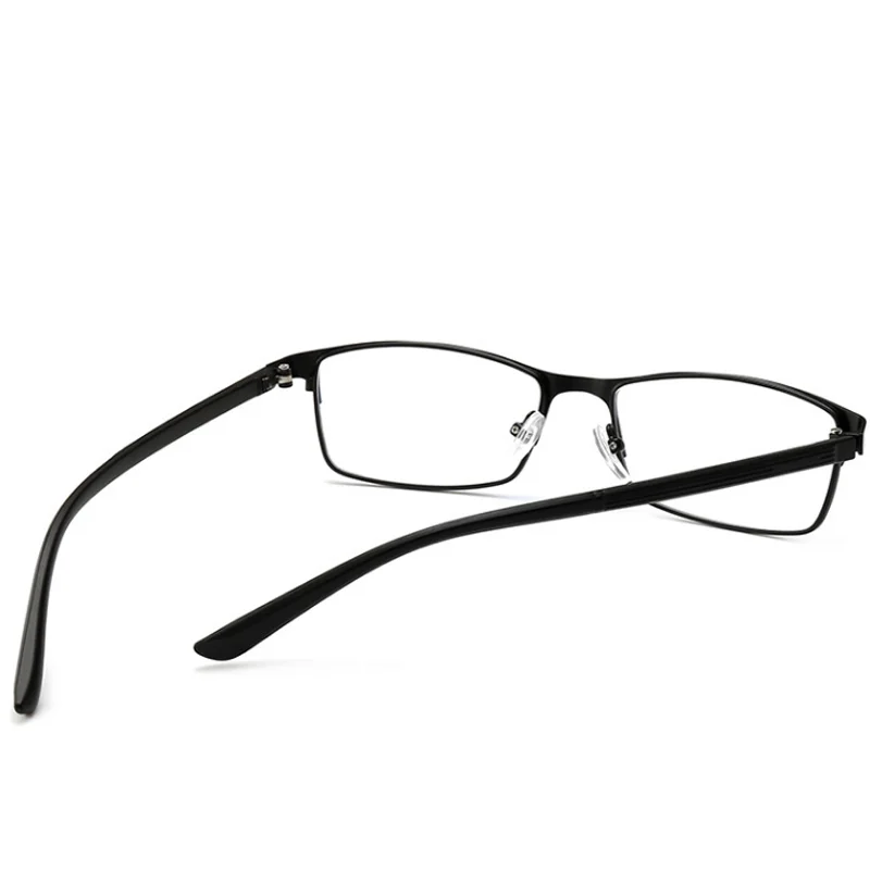 -1 -1.25 -1.5 -1.75 -2 -2.25 -2.5  -3 -3.5 -4 Finished Myopia Glasses Square Full Frame Anti Blue Light Metal Reading Eyewear