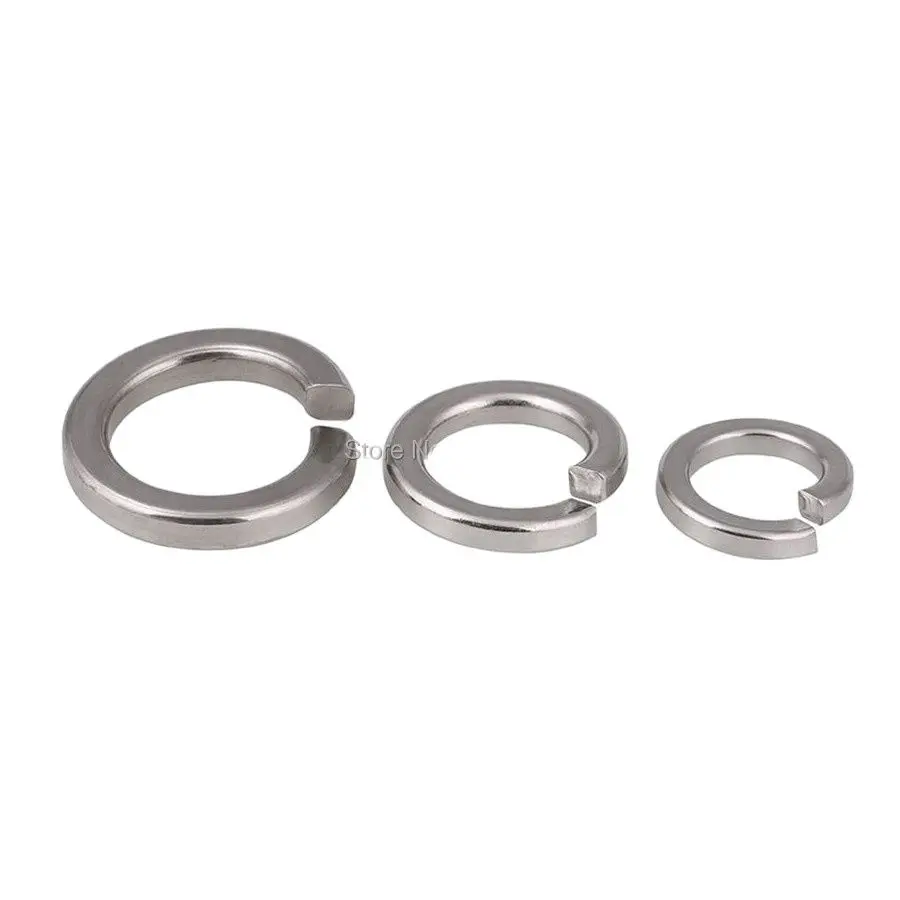 1000pcs M1.6 Stainless Steel 304 A2 Gasket Spring Lock Washers for Industrial Use