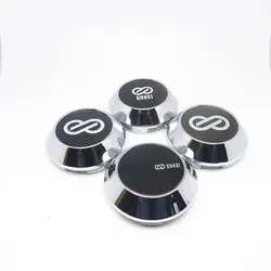 4pcs 69mm For ENKEI Wheel Center Cap Hubs Car Styling Emblem Badge Logo Rims Cover 45mm Stickers Accessories