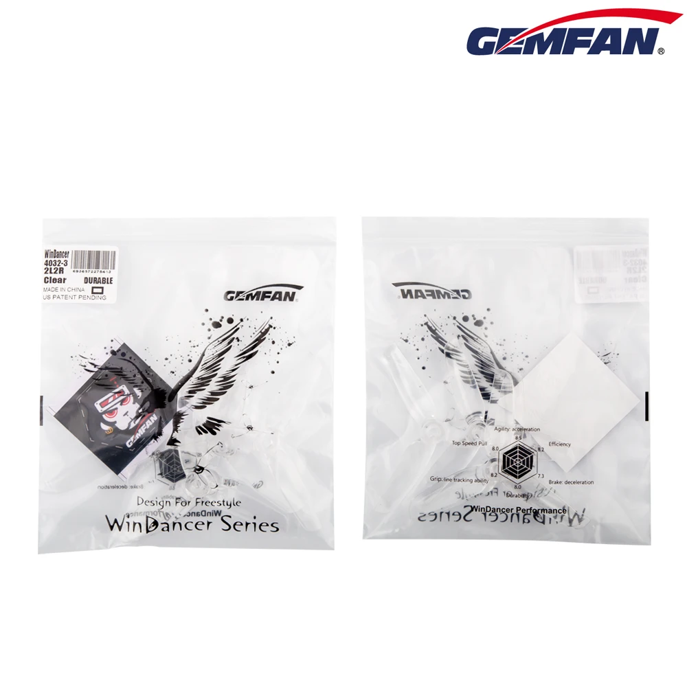 Gemfan 4032 4 Zoll Tri-Blade/3-Blatt-Propeller CW CCW Kompatibel mit 1406 2205 Bürstenlosem Motor für RC FPV Drohnen-Teile – Detail 9