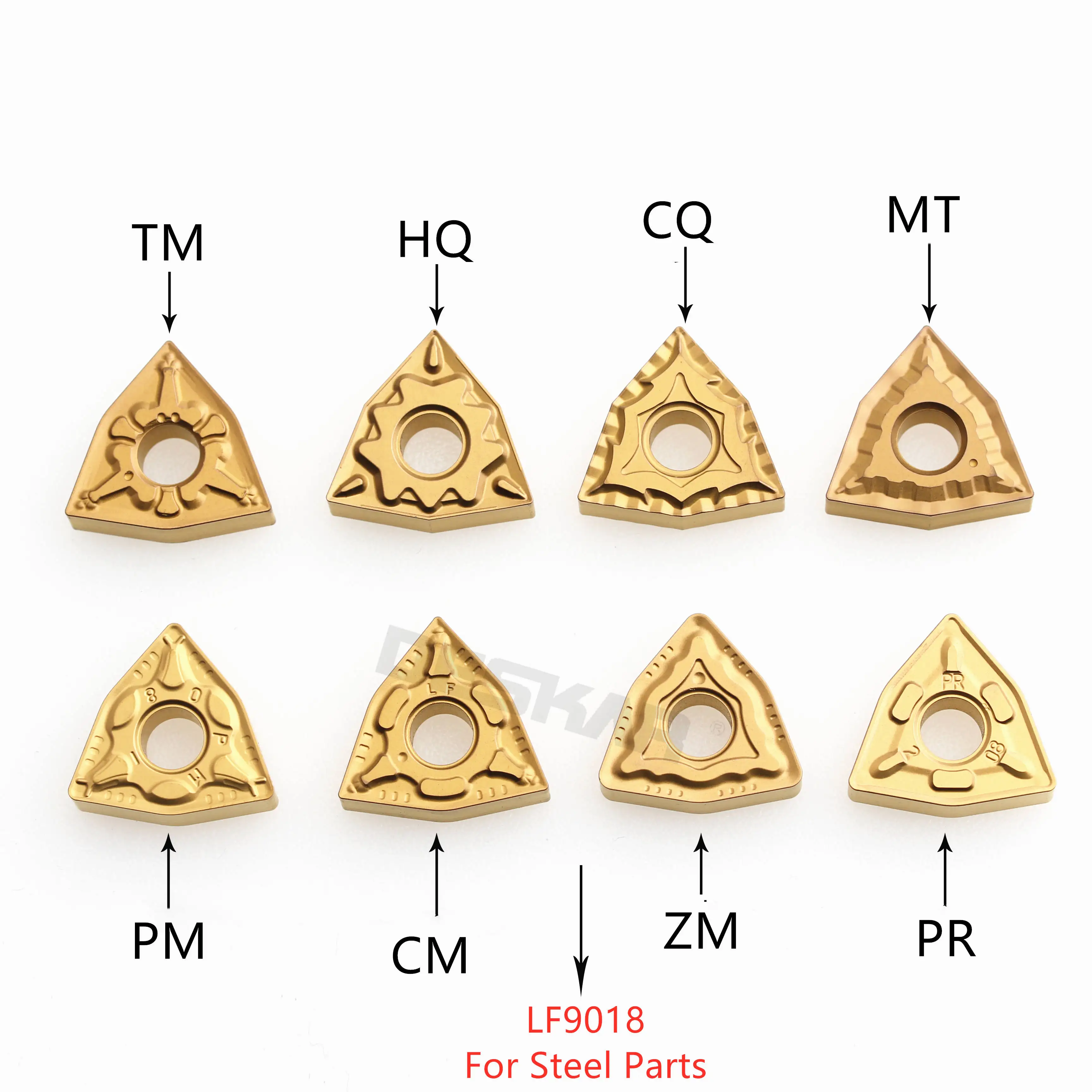 10PCS DESKAR WNMG080404 WNMG080408 WNMG080412 CM PR CQ HQ MT PM LF9018 Carbide Inserts Turning Tools CNC Lathe Cutter For Steel