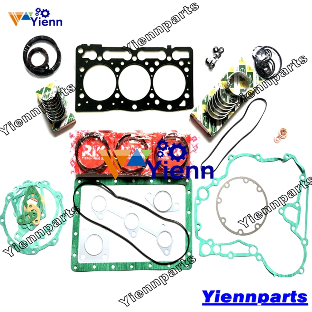 FOR KUBOTA D905 Engine Overhaul Re-ring Kit Piston Ring Gasket Bearing Set Fit GB155 KB16 Tractors Diesel Engine Spare Parts