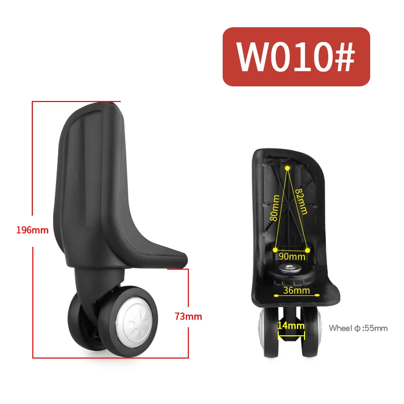 Replacement Suitcase The Wheels Manual Repair Accessories Swivel Universal Wheels Replacement Wheel For Luggage Suitcase Casters