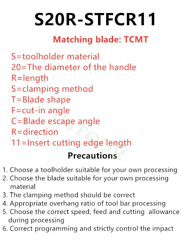 1PC S20R-STFCR16 S20R-STFCL11 toczenie wewnętrzne Toolholder tokarka CNC frez TCMT węglika wkładki toczenie narzędzia Arbor