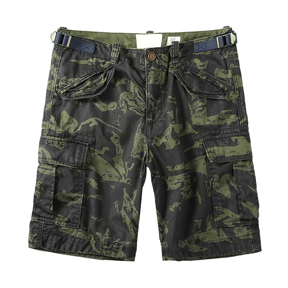 

Camouflage Cargo Shorts Man Casual Cotton Shorts Military Army Style Boardshorts Plus Size Summer Men Clothes