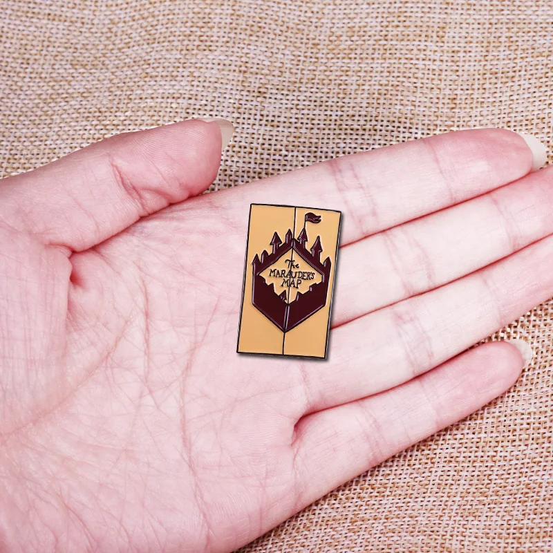 Cute marauders map badge The perfect gift for yourself or a literary book loving magical friend!