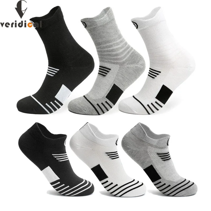 Spring Autumn Men's Sport Socks Breathable Cotton Cycling Basketball Football Soccer Running Trekking Travel Socks EU39-44