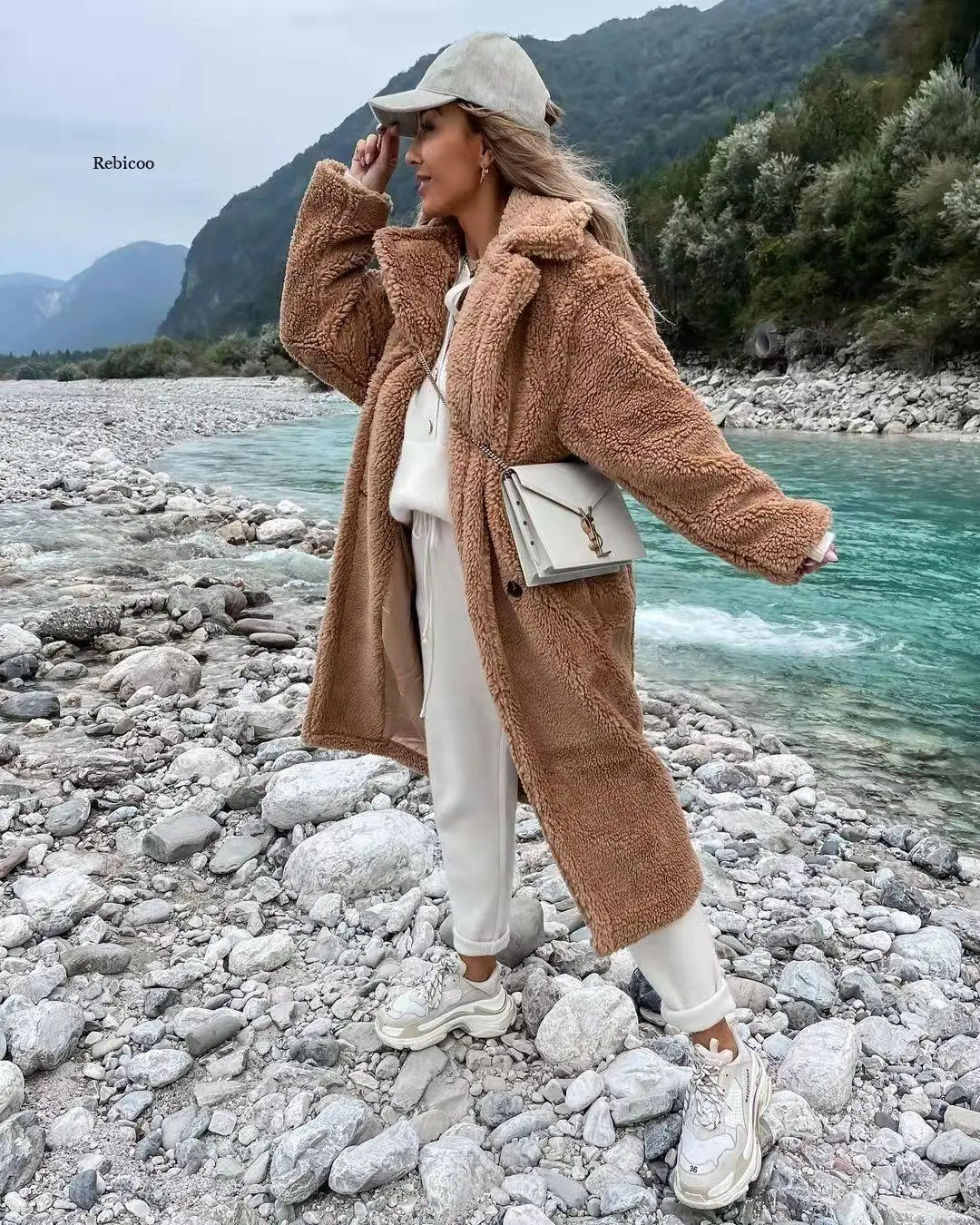 Long Women Teddy Bear Jacket 2021 Winter Thick Warm Coat Oversized Outerwear Overcoat Women Faux Lambs Wool Fur Coats New