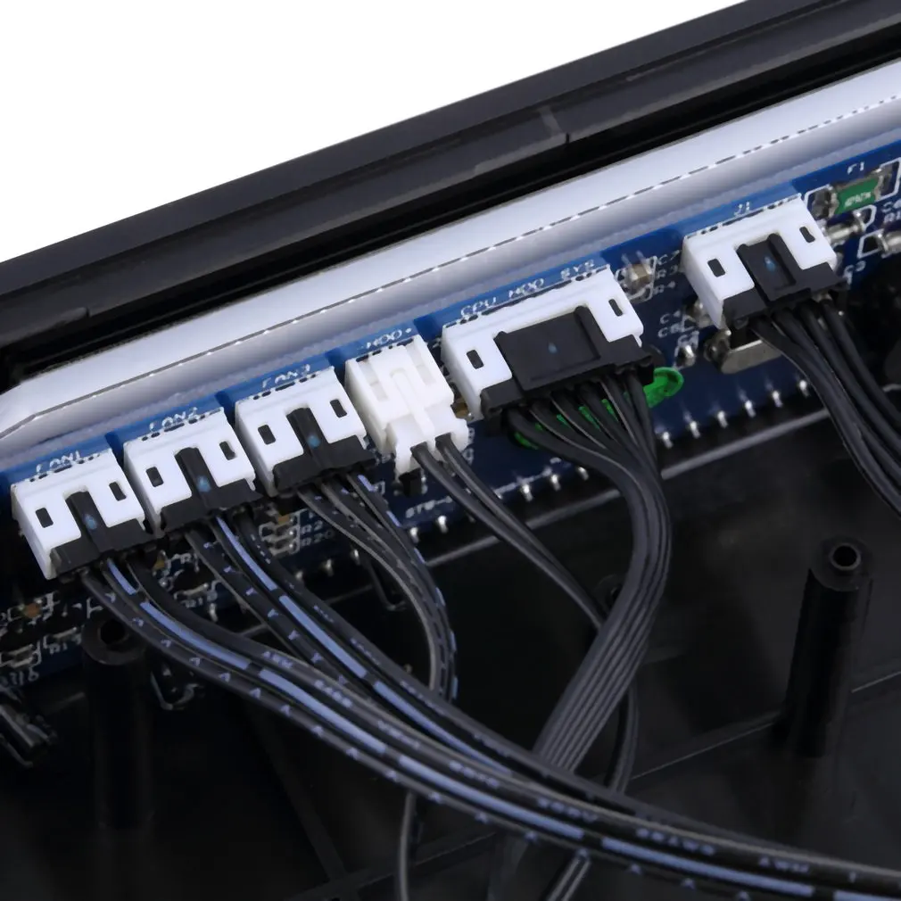 LCD Panel CPU Fan Speed Controller Temperatur Display 5,25 zoll PC Fan Speed Durable Controller Air-colded Fan Control