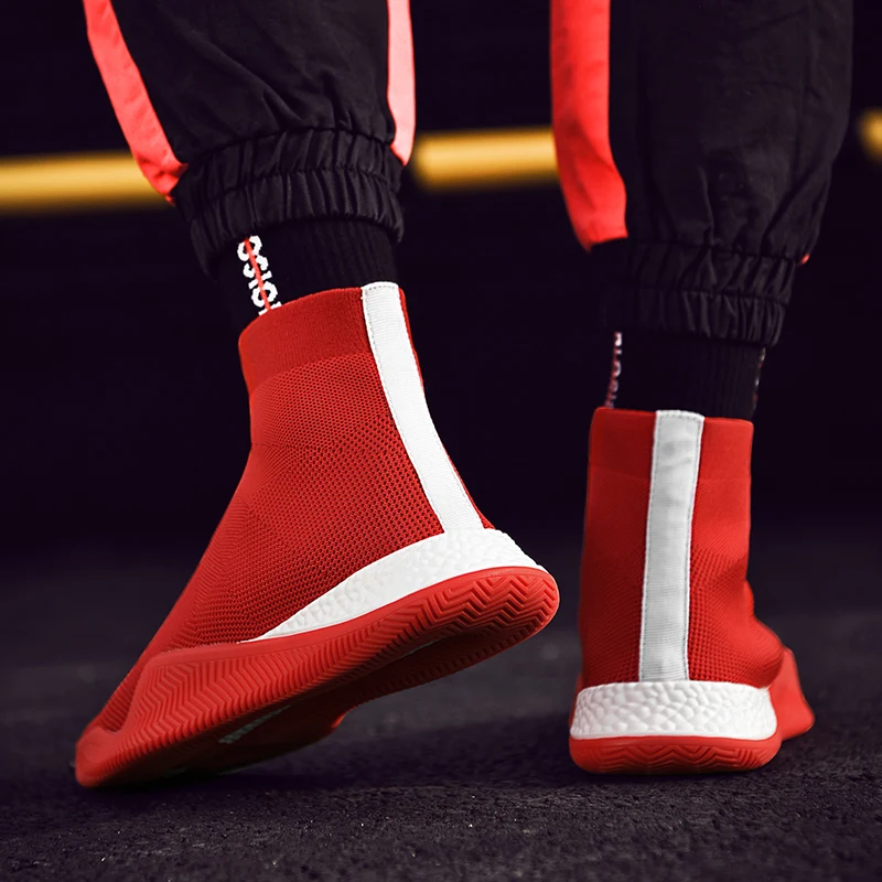 Summer Socks Shoes Couple High-Top Single Shoes Men Women Slip On Shoes Casual Lazy Shoe Breathable Casual Shoe