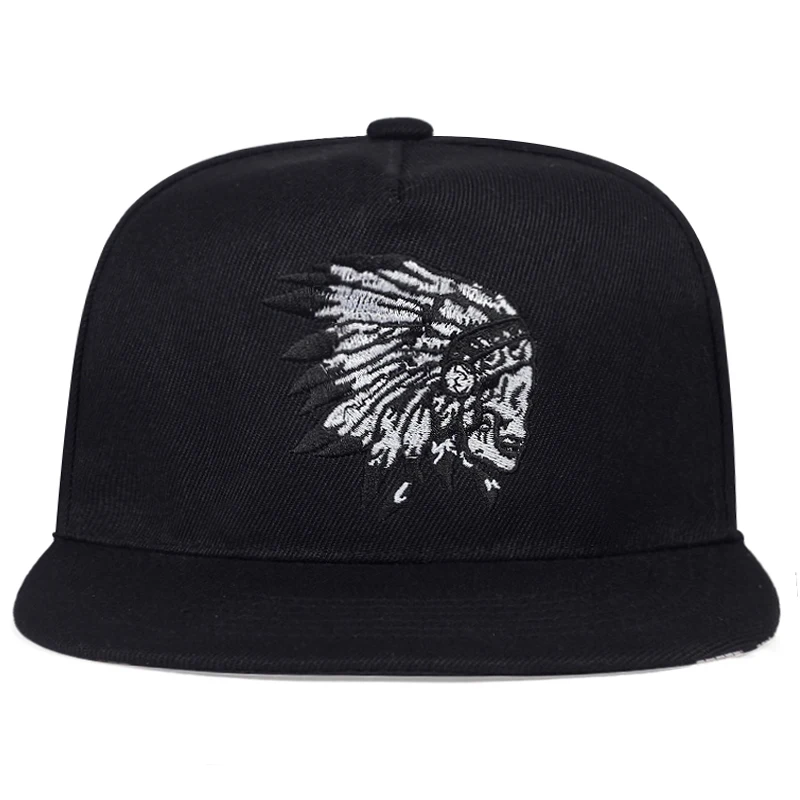 New Indian Chief Flat Hat Fashion Hip Hop Street Dance hats Women\'s Men\'s Universal Baseball Cap Outdoor Sun Caps