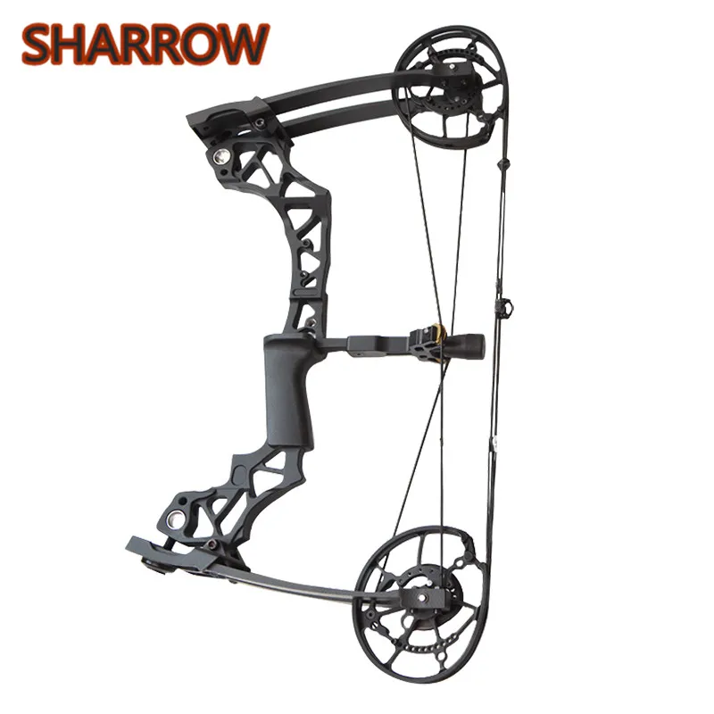 

1Pc Archery Catapult Steel Ball Bowfishing Dual-use Compound Bow 40-60lbs Adult Adjustable For Outdoor Hunting Shooting Training