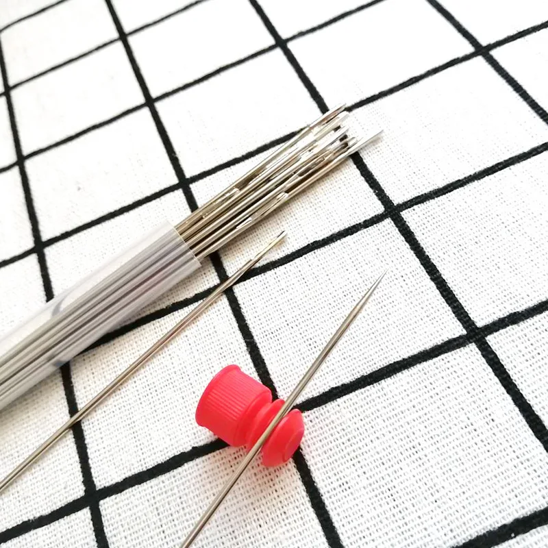 20PCS 175mm Large Hand Wool Doll Big Eye Pointed Long Sewing Needles Stainless Steel Beading Jewelry Making Beading Pins Needle