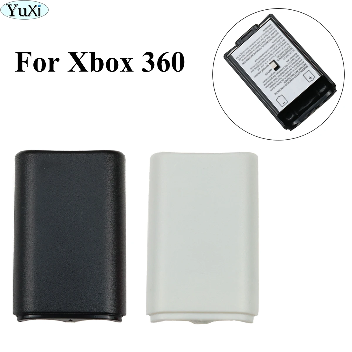 

YuXi Game Battery Case for Xbox 360 Battery Case Wireless Controller Rechargeable Battery Cover with Sticker Gamepad Accessories