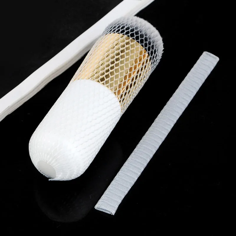 50 Pcs Mesh Flexible Net Protectors Cover Sheath Beauty White Cosmetic Make Up Brushes Guards Convenient Brochas Maquillaje Tool