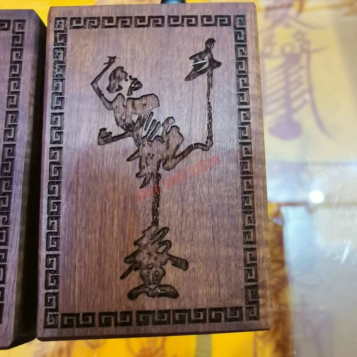 Taoist supplies, Taoist magic pendant, lightning jujube wood pendant, Kuixing kick fight -- Wenchang Emperor