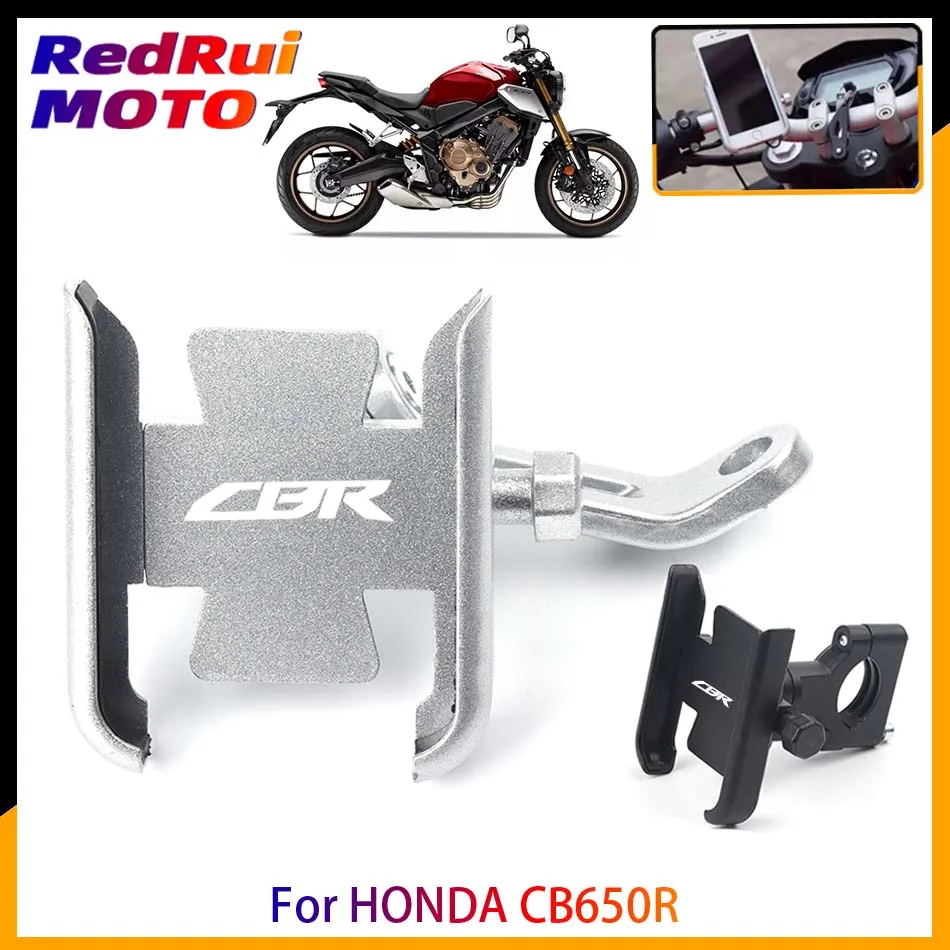

For HONDA CB650R CB 650R Motorcycle Handlebar Rearview Mirror Mobile Phone Holder GPS Stand Bracket Navigation support