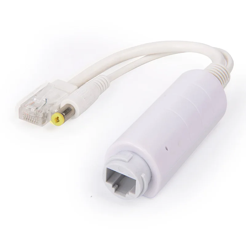 HKBTM Waterproof POE Splitter DC 12V IEEE 802.3af 100Mbps Power over Ethernet for IP Cameras NVR System Wifi Connection AP